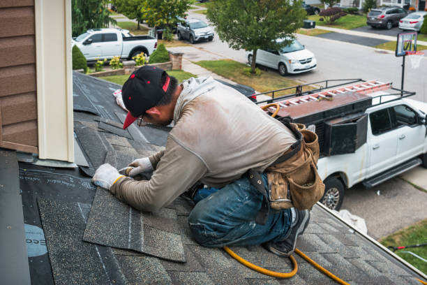 Professional Roof Installation technician working in Prairieburg, IA